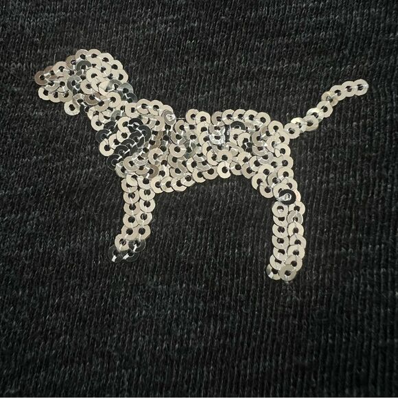 Vintage 90's Pink Victoria’s Secret Campus Bling Long Sleeve Cotton Blend Top - Picture 9 of 16